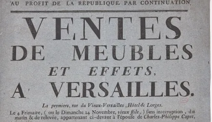 Versailles après la Révolution française