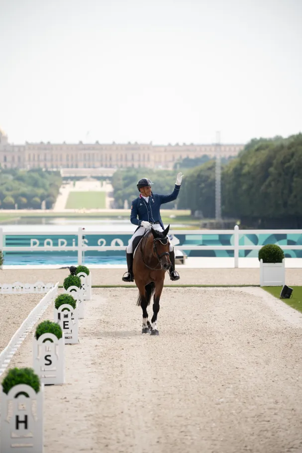 Epreuves d'équitation au château de Versailles