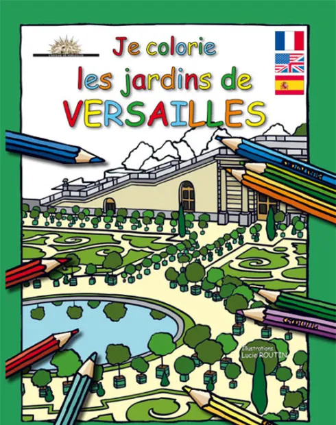 je colorie les jardins de versailles
